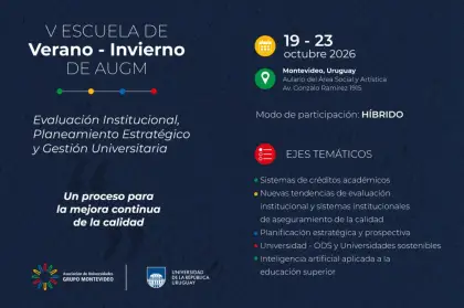 La UNSL invita a participar de la V Escuela de Verano-Invierno de AUGM